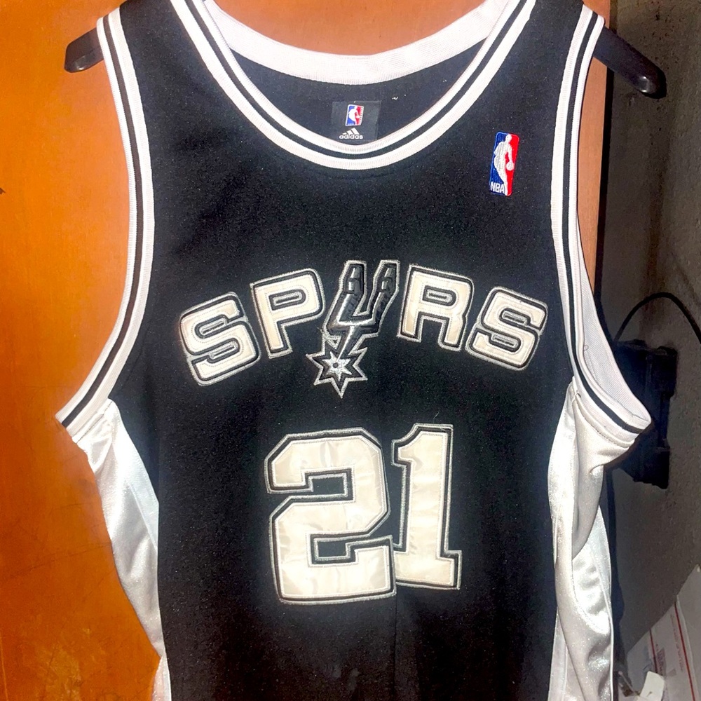 San Antonio Spurs NBA Jersey Tim Duncan Size 50